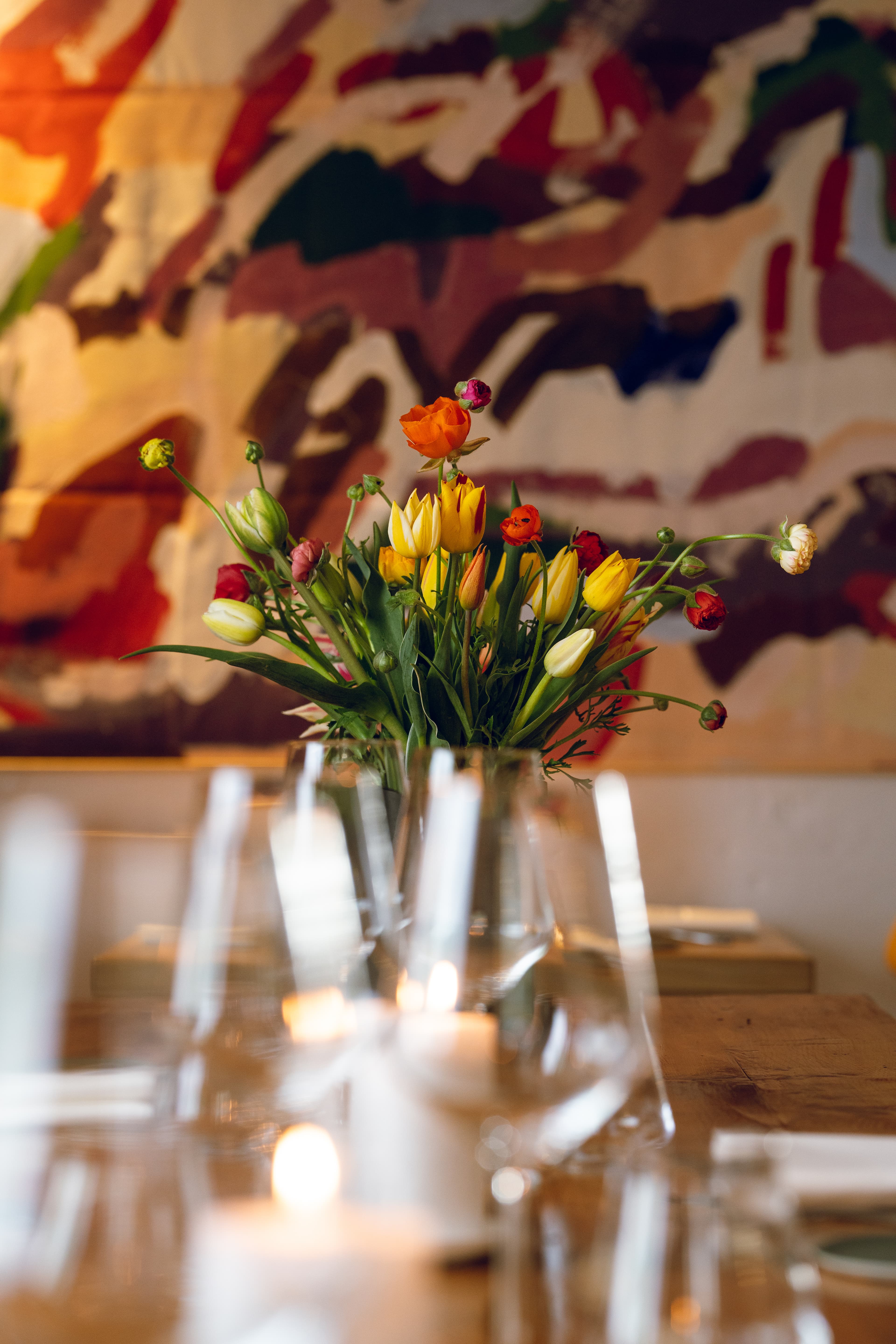 The dining room